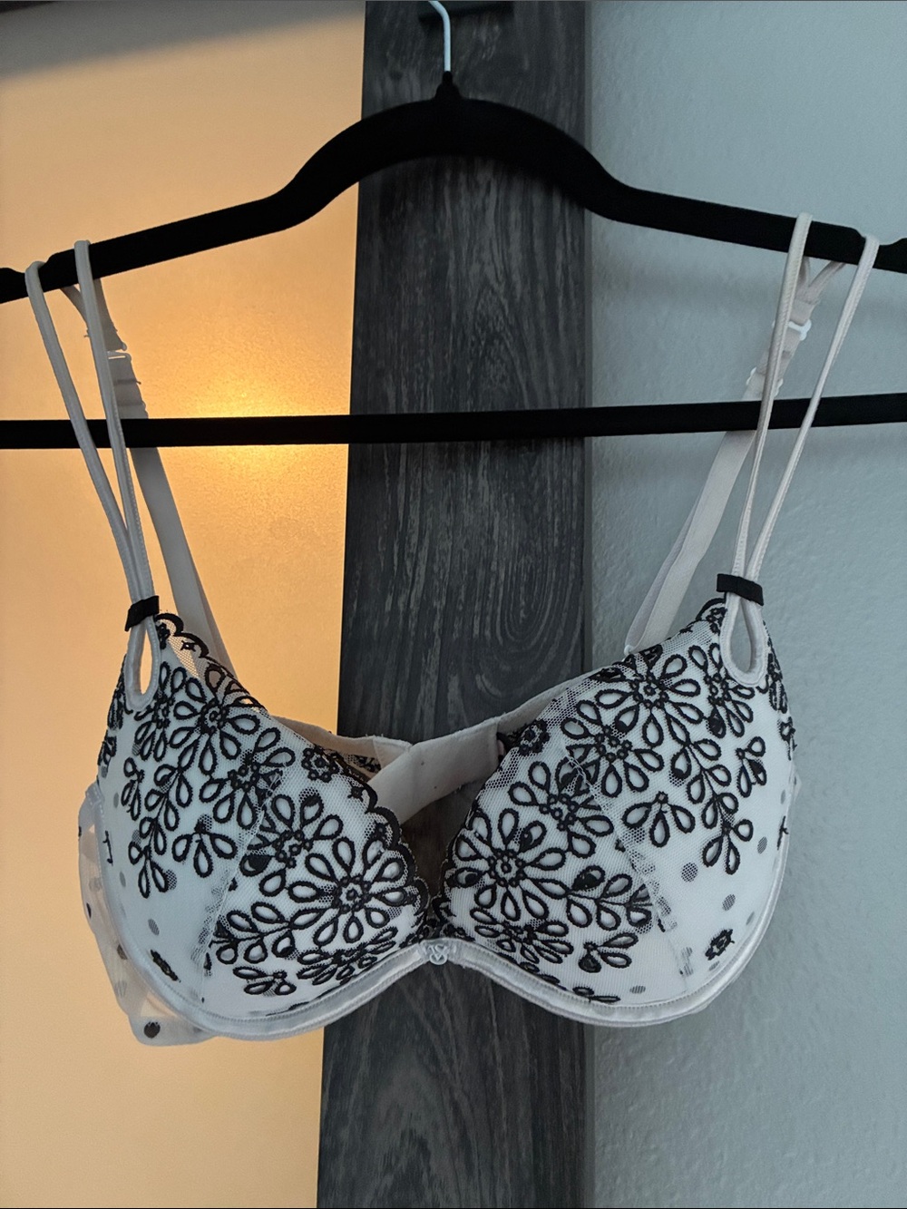 Victoria’s Secret Sexy Little Things collection black & white floral lace